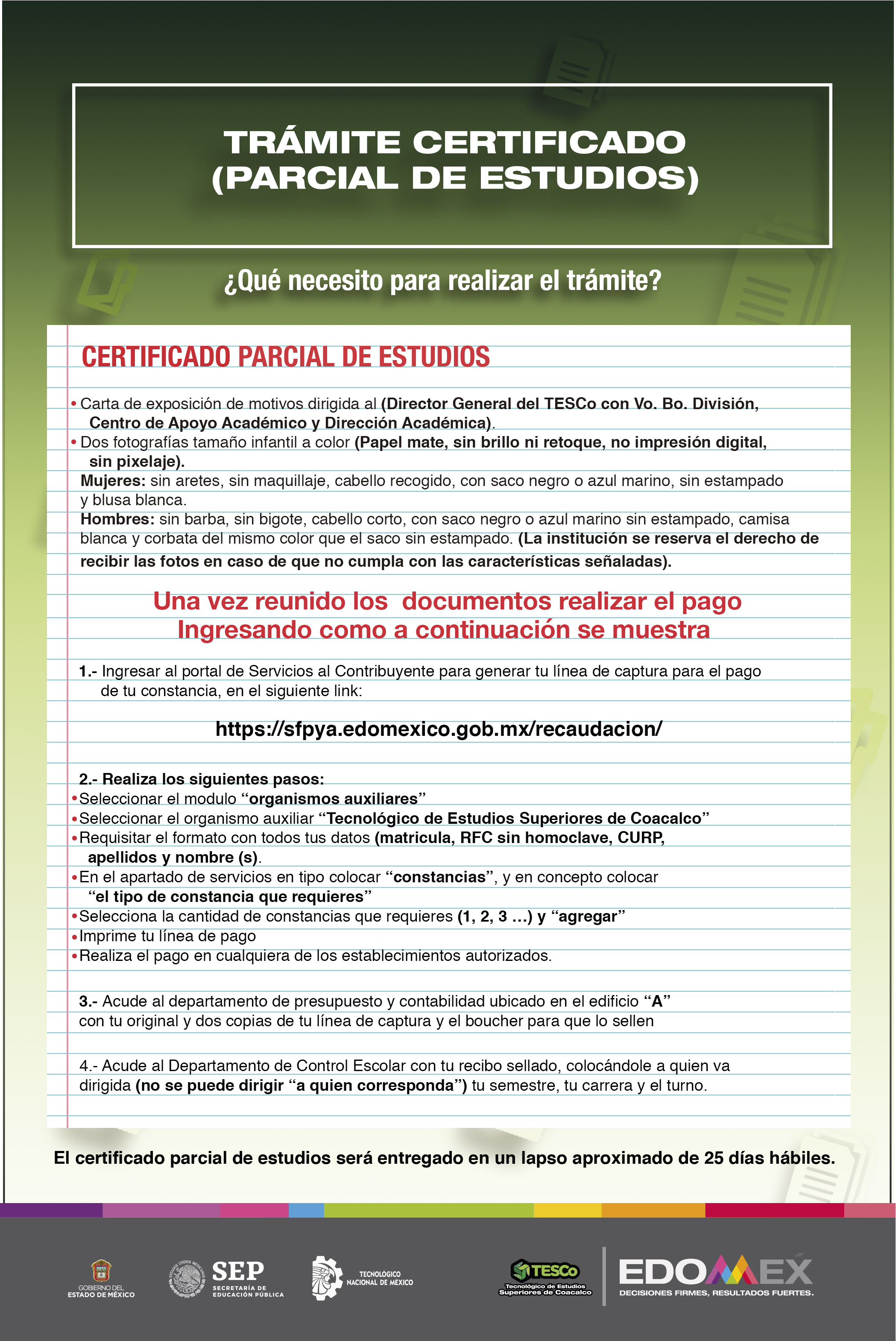 Certificado parcial logos